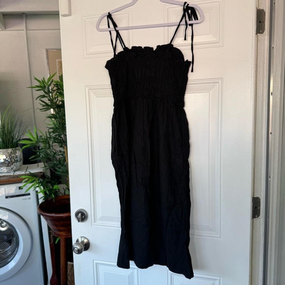 UNIVERSAL THREADS 💕 Black Button Slit Dress - MEDIUM - Picture 16 of 17